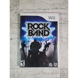 Wii "Rock Band" Video Game Nintendo 2008 CIB Complete w/ Manual